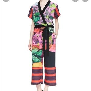 NWOT Clover Canyon Floral Wrap Jumpsuit